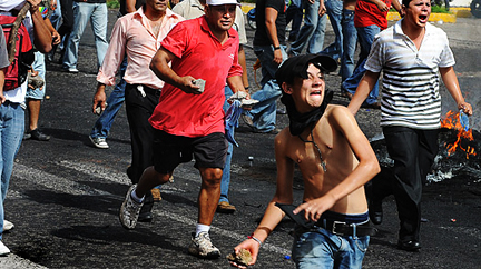 Hondurans take to the street after the June coup